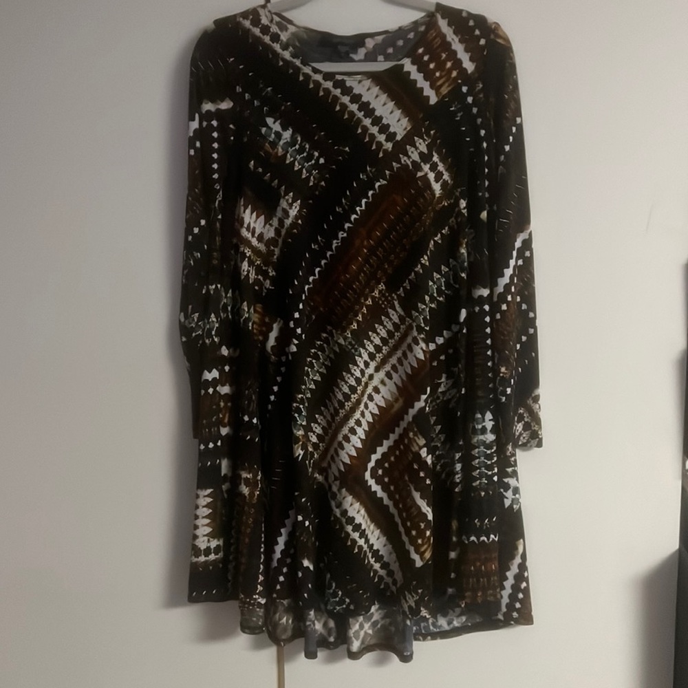 Long sleeve mini dress